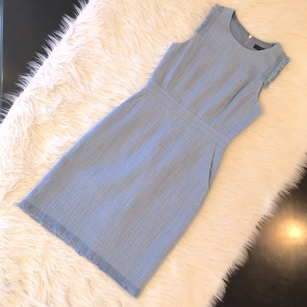 J. Crew fringe sheath dress in textured tweed 2